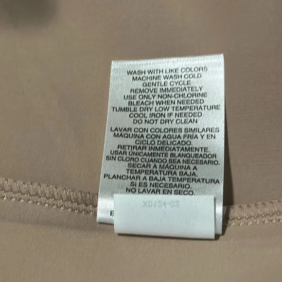 Mondetta Ladies' Soft Ribbed Short Sleeve Active Top, New Taupe (Tan) X-Small - Picture 5 of 11